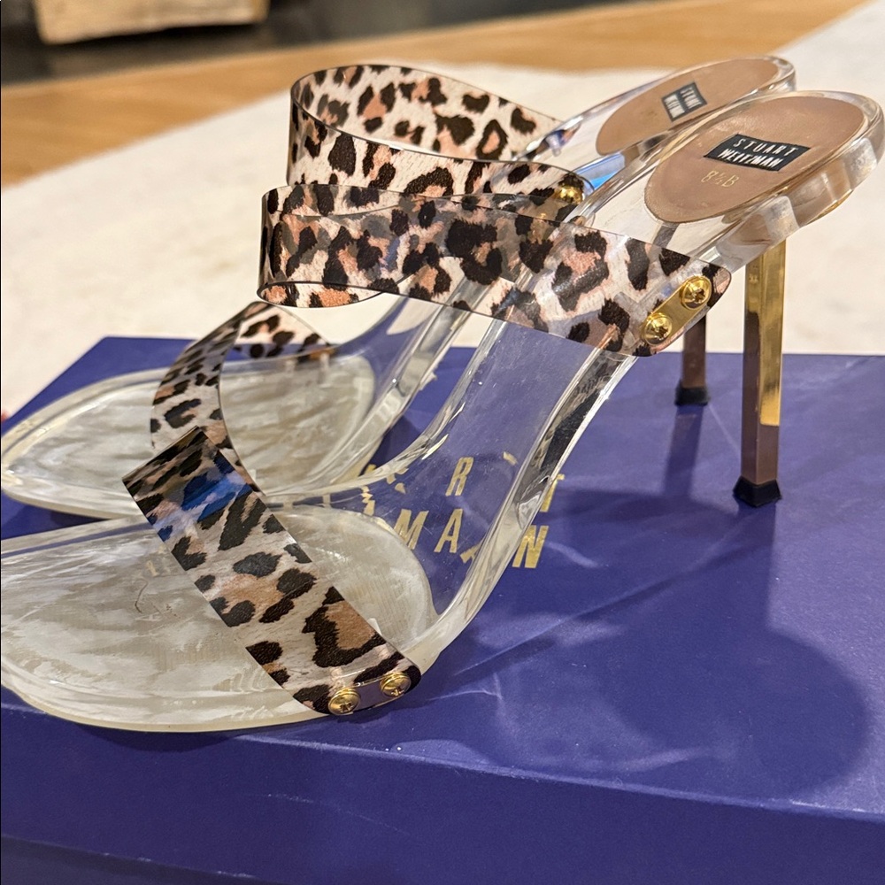 Stuart Weitzman Leopard Print Heels - Picture 4 of 14